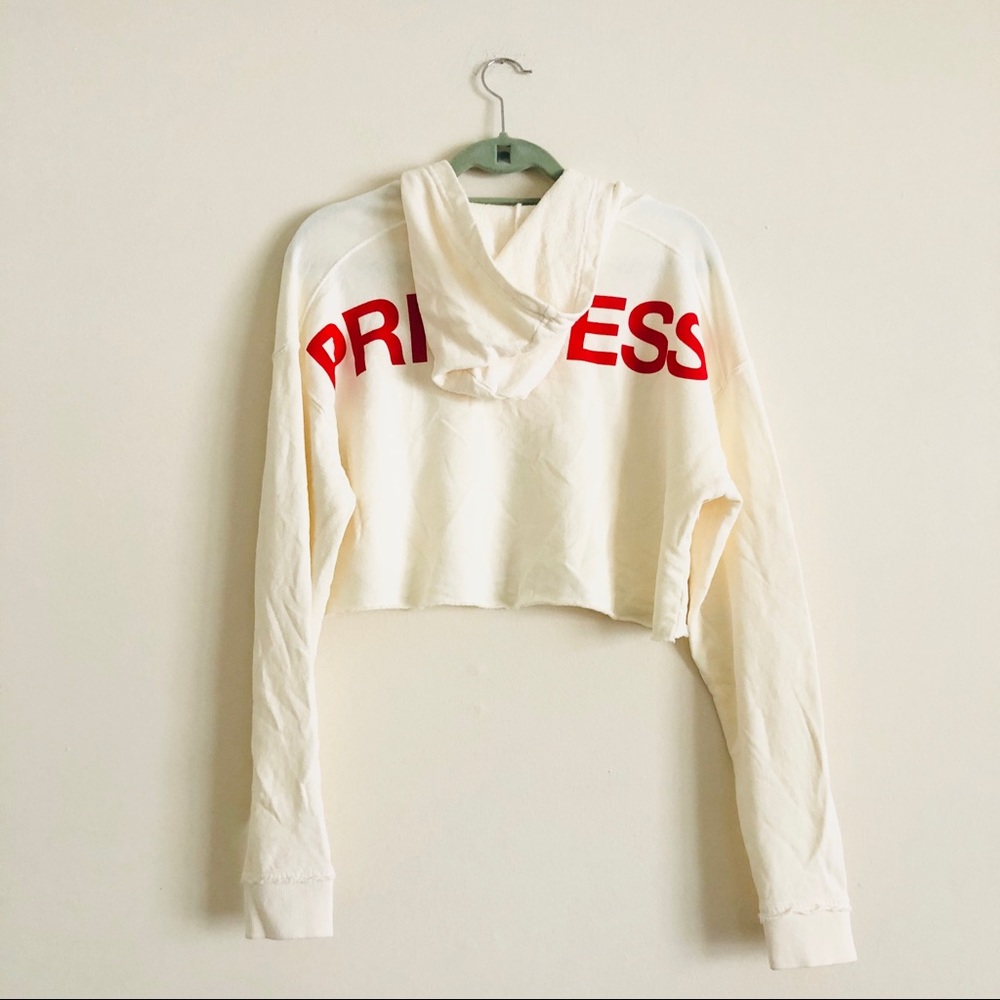 Joe's Jeans x Taylor Hill Cropped Princess Hoodie - Picture 2 of 6